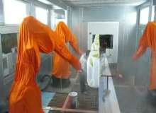 玩具汽車外殼機器人噴涂生產線